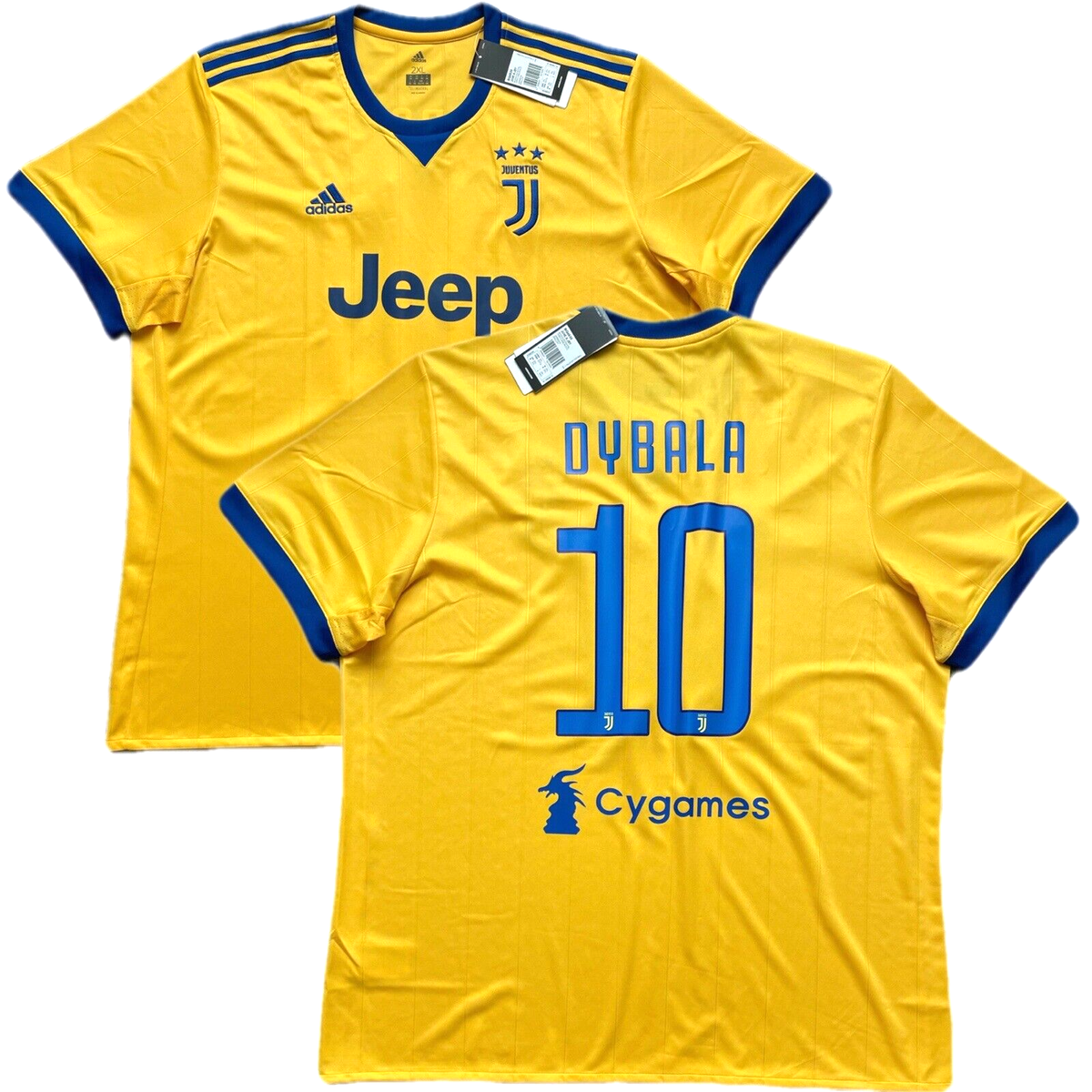 2017/18 Juventus Away Jersey #10 Dybala 2XL Adidas Football