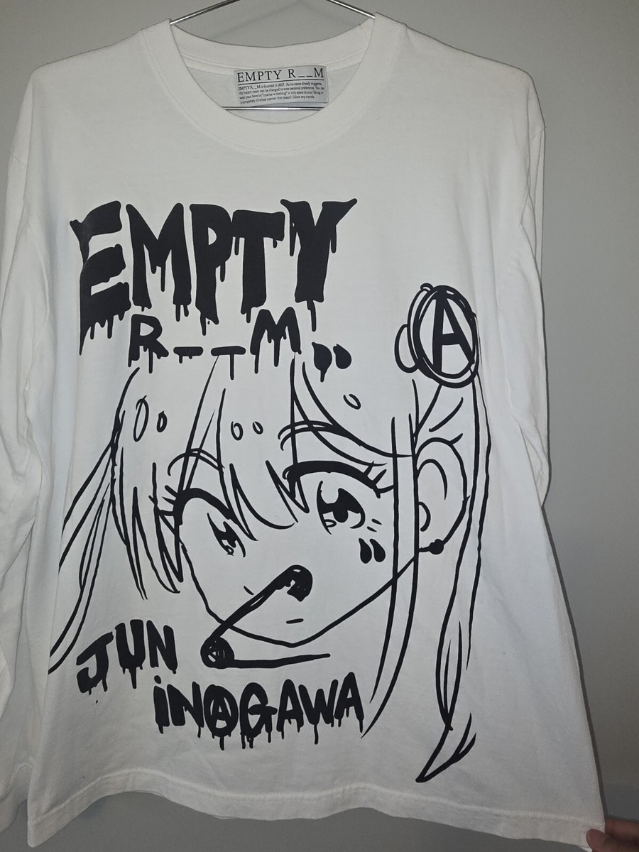 RARE Jun Inagawa X Empty Room R__M Anime T Shirt OFF WHITE Kill La