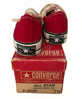RARE Vintage Deadstock 70s Converse Black Label Chuck Taylor Shoes