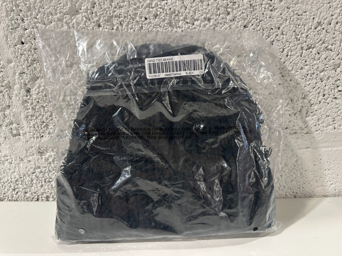 NEW SEALED Supreme Hand Tied Beanie FW23 Black Authentic | eBay