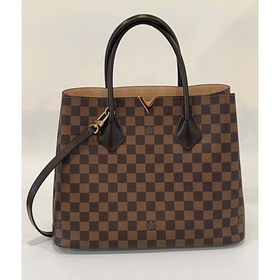 Louis Vuitton Kensington Damier Ebene Canvas Satchel in A_Mint