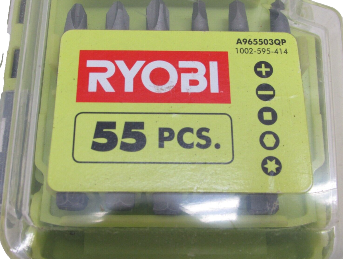 RYOBI TOOLS 55-pc. SCREWDRIVER BIT SET, A965503QP | eBay
