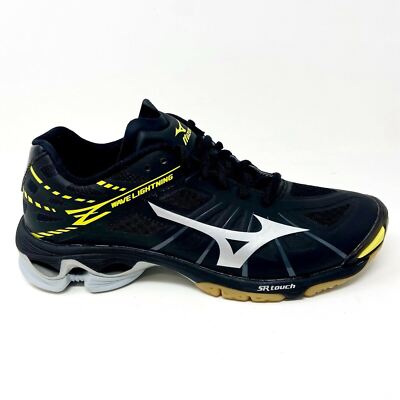 Mizuno Wave Lightning Z Black Silver Yellow Womens Traction