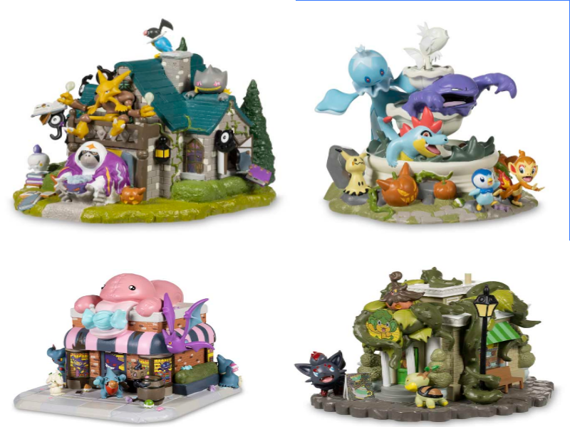 Pokemon Center Haunted Pokemon Village Halloween - House Figures