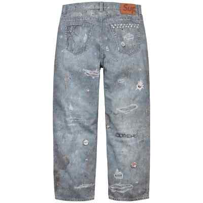 Supreme HJR Trompe Loeil Loose Fit Jean Blue FW24 Size W30-38