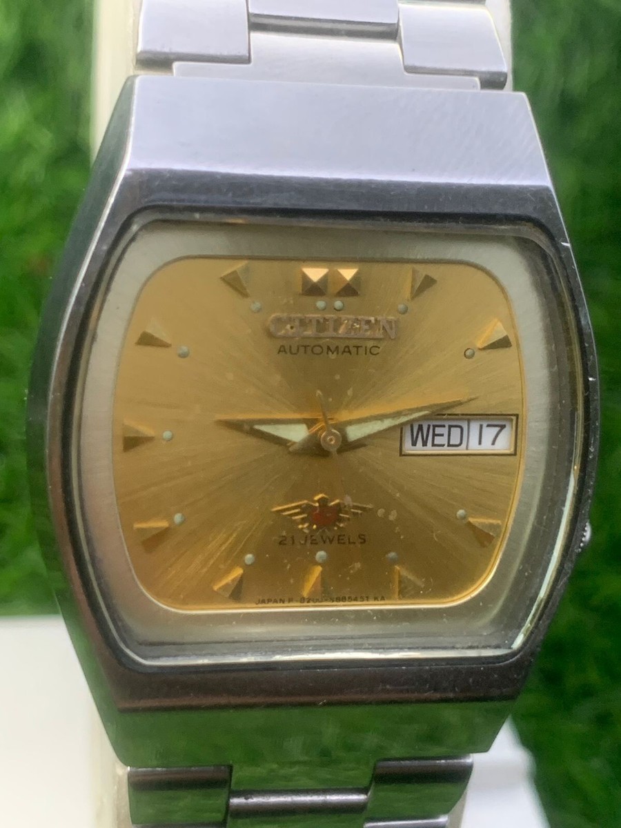 Citizen autometic 8200 21 jewels 4-039611 men's japan watch | eBay