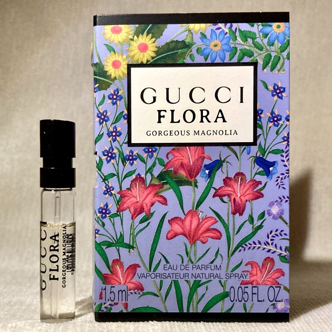 Gucci Flora Gorgeous Magnolia Eau de Parfum Sample Spray .05oz 1.5