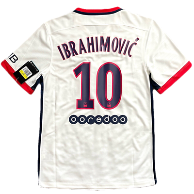 2015/16 PSG Away Jersey #10 Ibrahimovic Small Nike Paris Saint