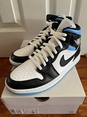 Nike Air Jordan 1 Mid UNC Men 8.5 / 10 Women BQ6472-102 University