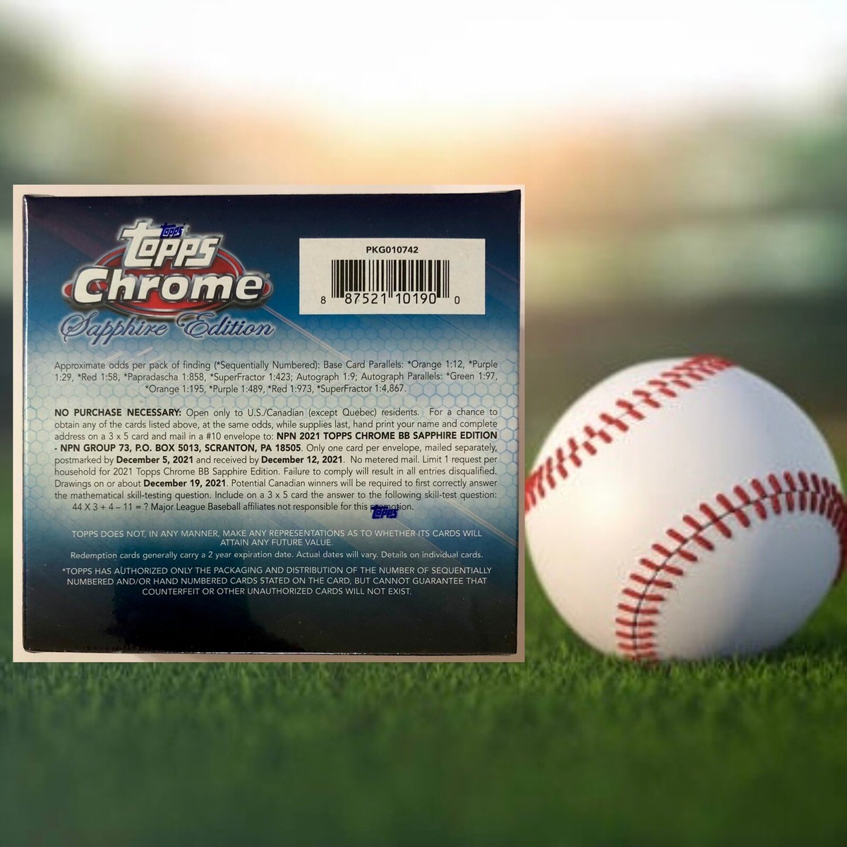 2021 Topps Chrome Sapphire Edition MLB Baseball factory sealed