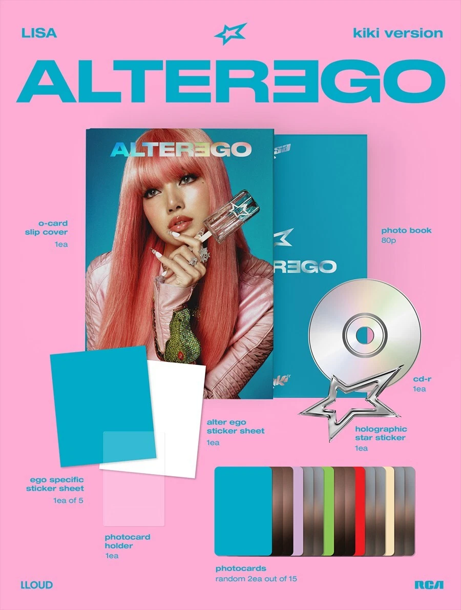 BLACKPINK LISA [ALTER EGO] Album PHOTO BOOK Ver./CD-R+Book+3