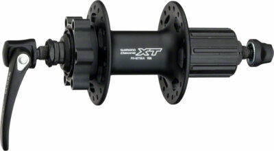 Shimano XT FH-M756-A Rear Hub - QR x 135mm, 6-Bolt, HG10, Black