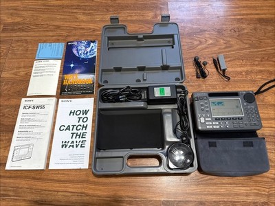MINT - SONY ICF-SW55 WORLD BAND & SHORT WAVE RECEIVER RADIO AM FM