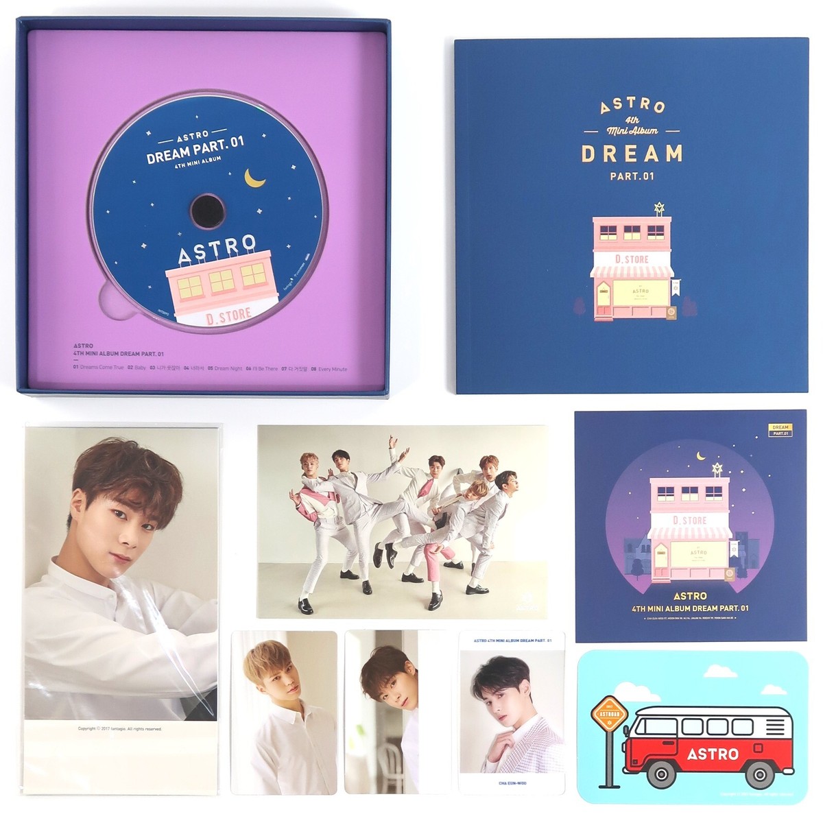 Astro - Dream Part. 01 Night Version CD Album + PC + Moonbin Pre