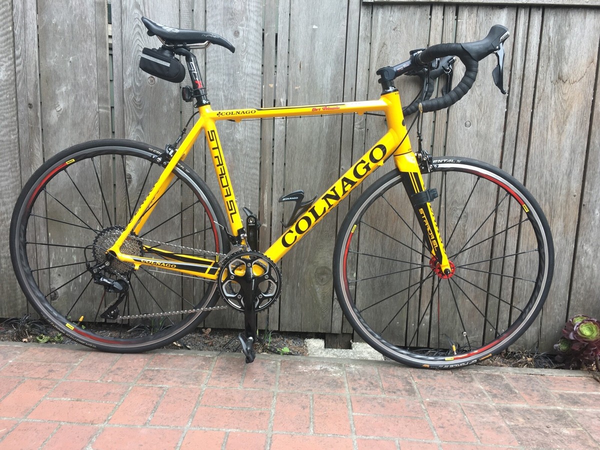 Colnago Strada SL Yellow Aluminum Frame Bike, LargeFrame-55. Local