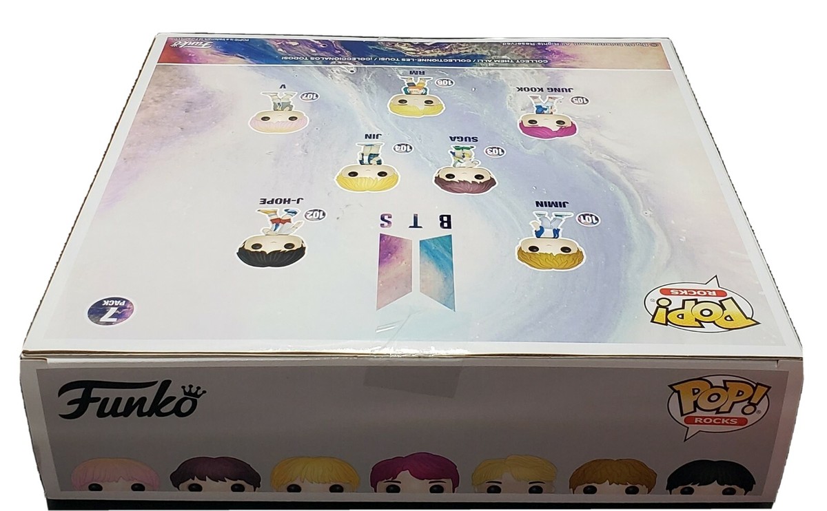 Funko Pop! BTS 7-Pack V, Suga, Jin, Jung Kook, RM, Jimin & J-Hope