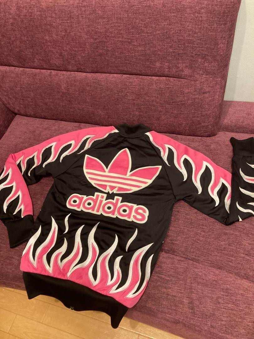adidas x JEREMY SCOTT Flame Pattern Track Jacket Size XS USED