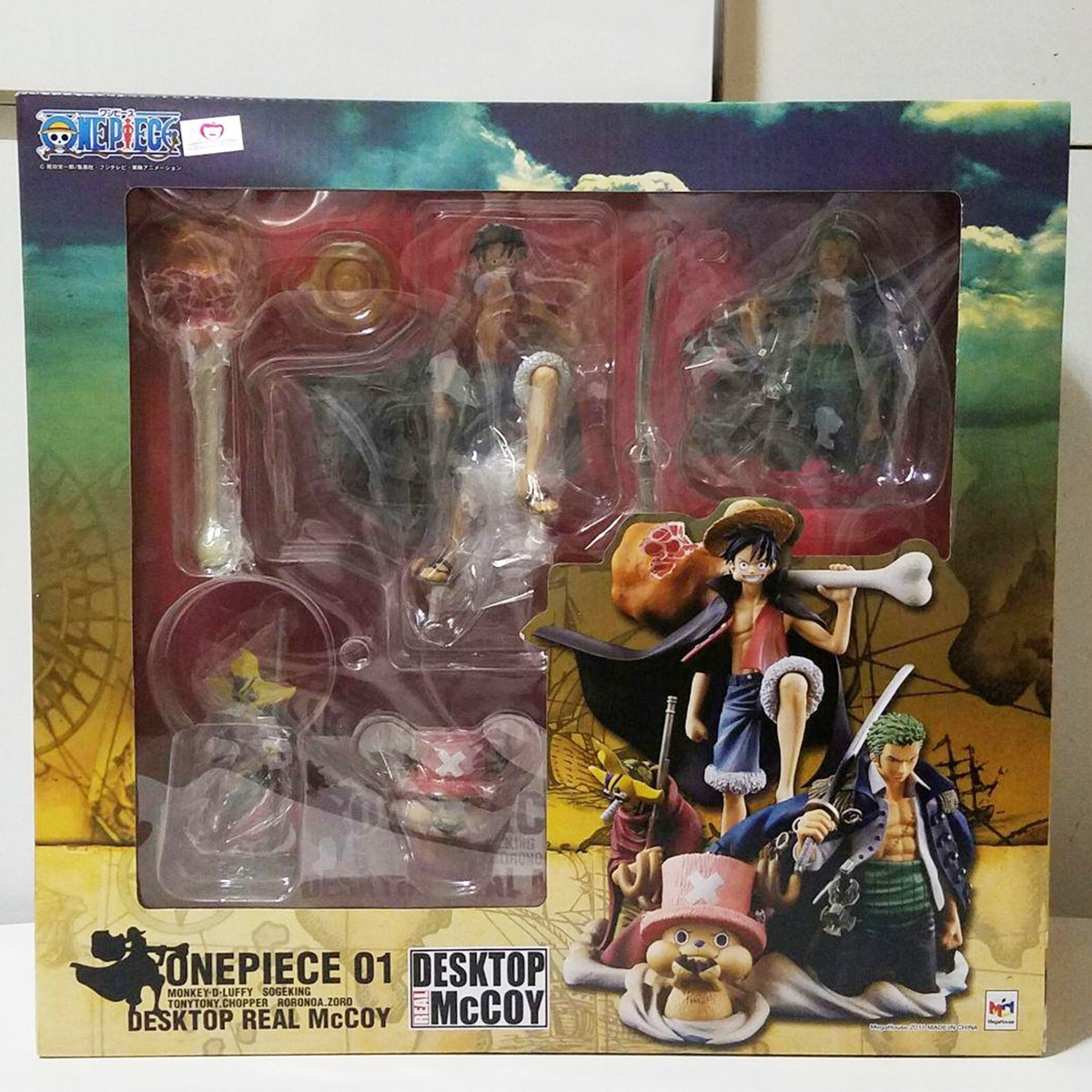 MegaHouse DESKTOP REAL McCOY ONE PIECE 01 Figure Luffy Zoro