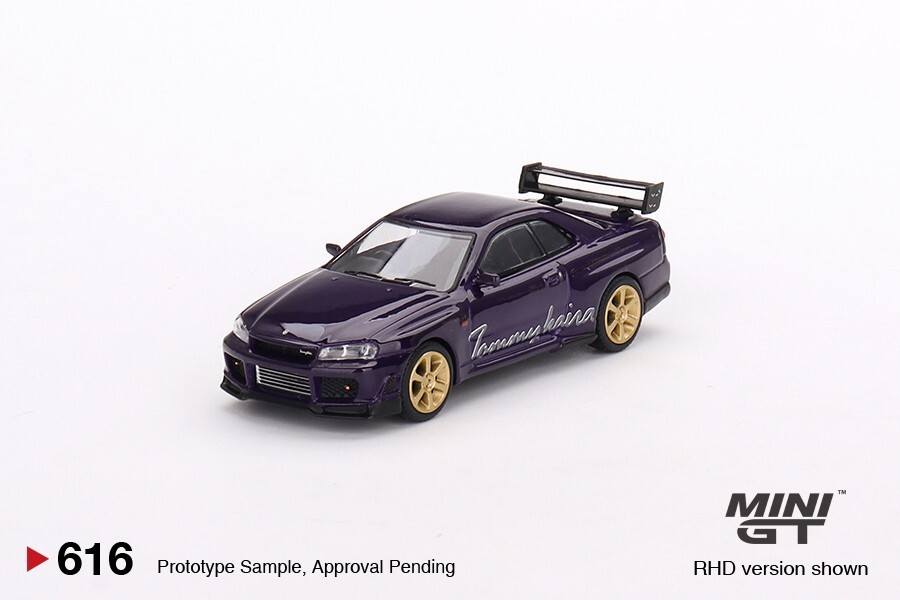 Mini GT 1:64 Nissan GT-R (R34) Tommykaira R-z Midnight Purple #616