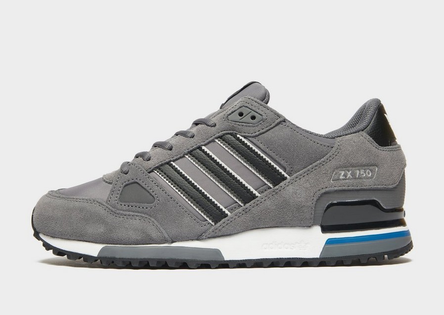 Adidas ZX 750 GZ1913 Sneaker Men's Gray Black Suede Lace-Up