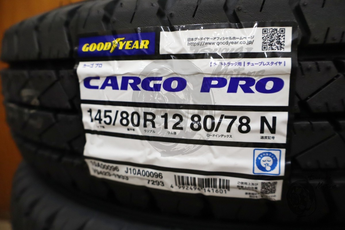 Goodyear Cargo Pro 145/80R12 80/78 145R12 6PR Set of 4 mini track