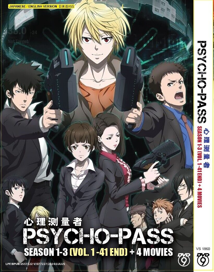 DVD PSYCHO-PASS 心理测量者 SEASON 1-3 (VOL. 1 -41 END) + 4 MOVIES