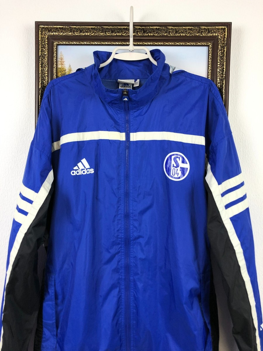 Vintage 90's Adidas FC Schalke 04 Football Jacket Windbreaker
