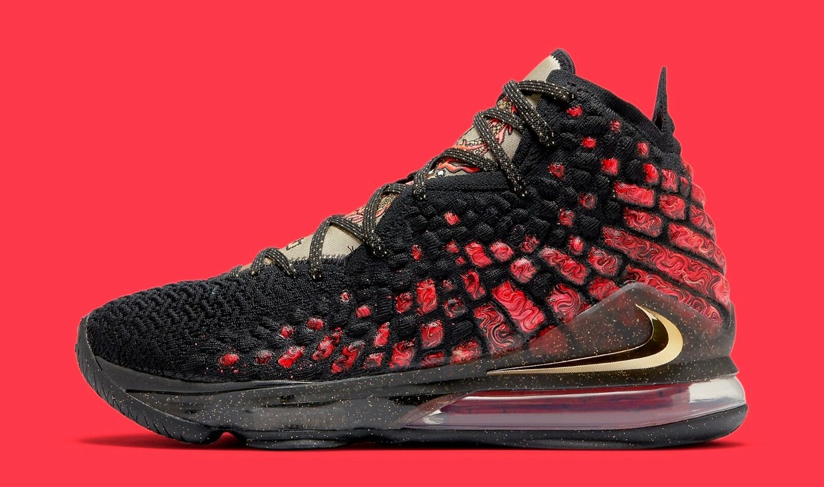 Nike LeBron 17 Courage Black Red Multicolor China Exclusive Size