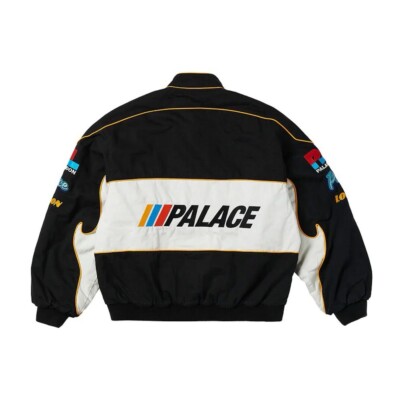 Palace Skateboards Fast Cotton Jacket Black White Medium In Hand