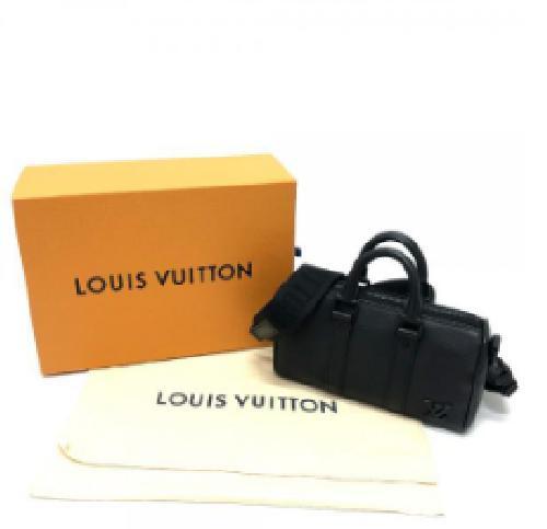 LOUIS VUITTON M80950 Keepall XS Mini Aerogram Black Bag Men's w