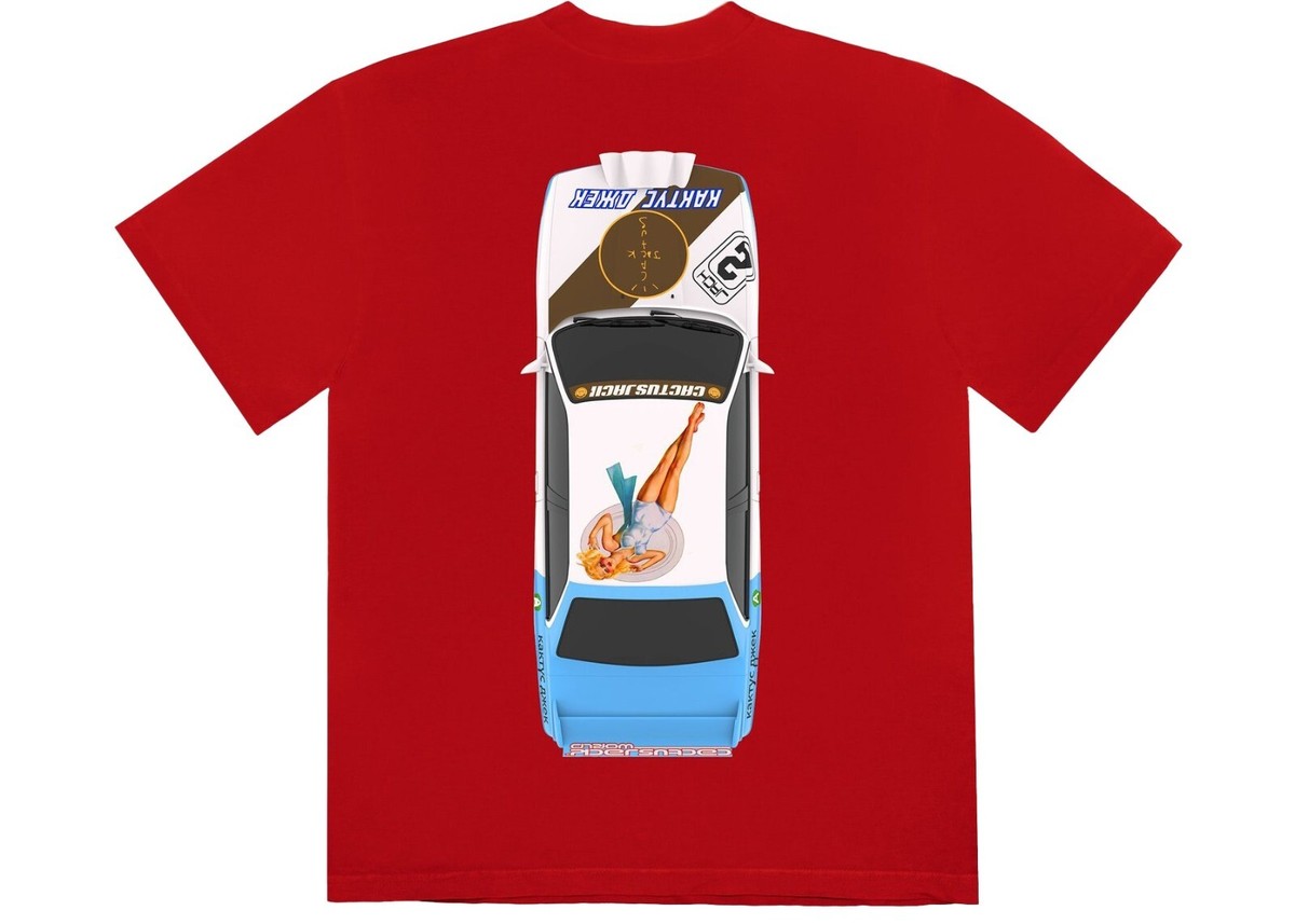 Travis Scott JACKBOYS Vehicle Tee II Red (TSJB-SS41) Men's Size S