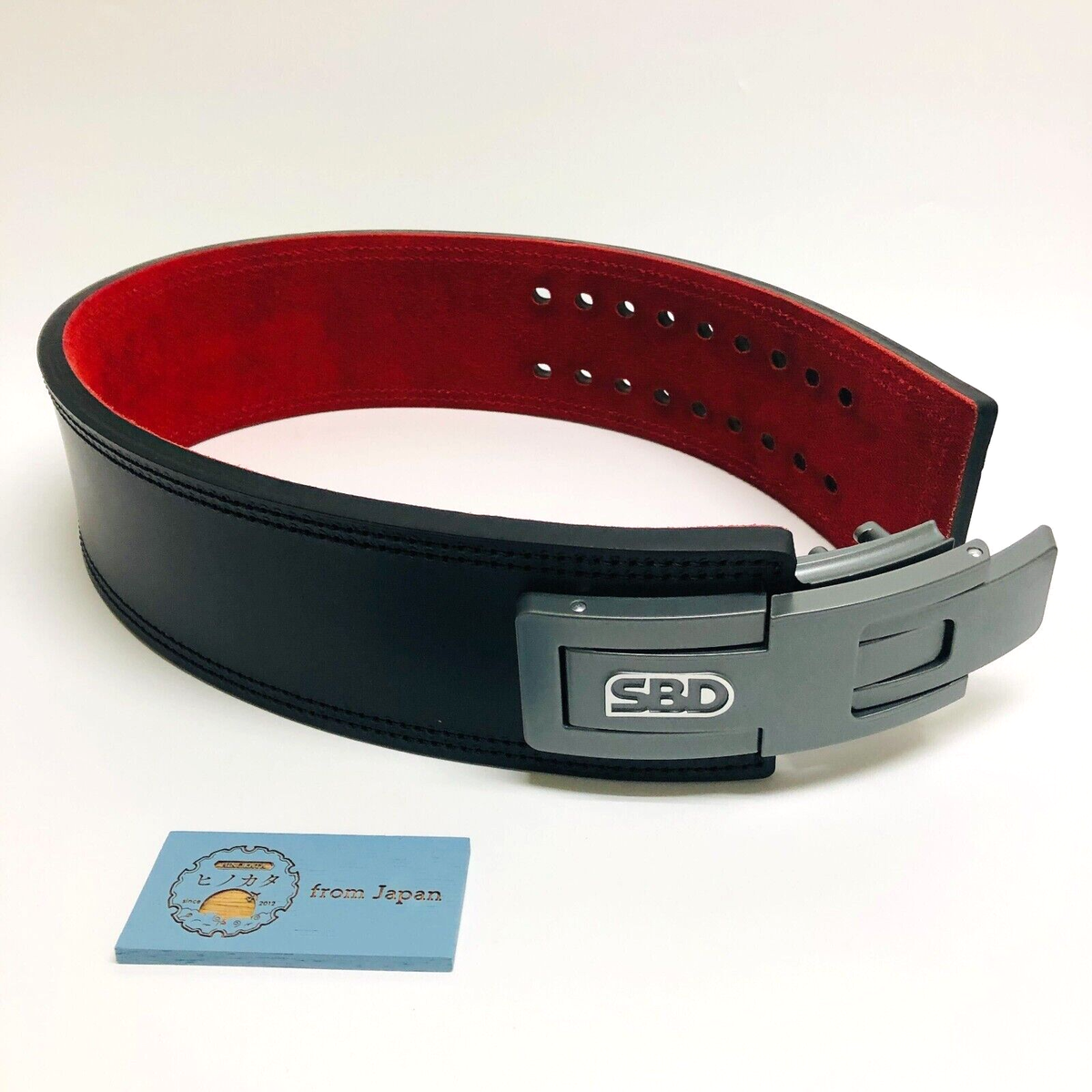 SBD パワーベルト 黒/赤Sサイズ