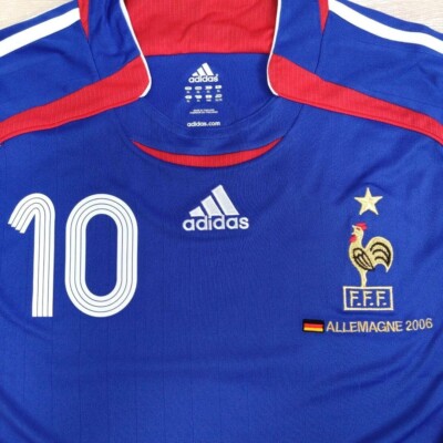 2006 world cup France Zinedine Zidane Home Official Jersey Shirt