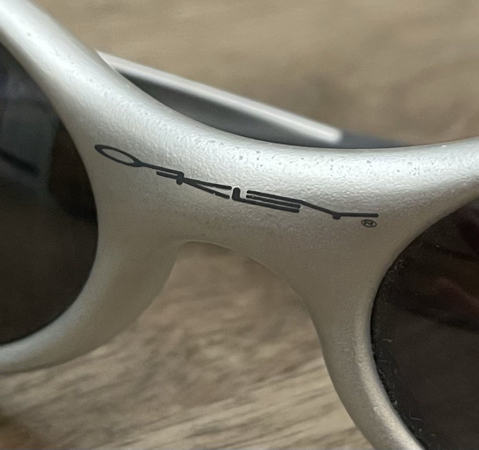 Rare Vintage Oakley Eye Jacket Gen 1 FMJ 5.56 Silver w/ Black