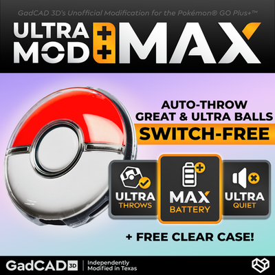 Ultra Mod: MAX - Modified Pokémon GO Plus + Autocatcher and Sleep