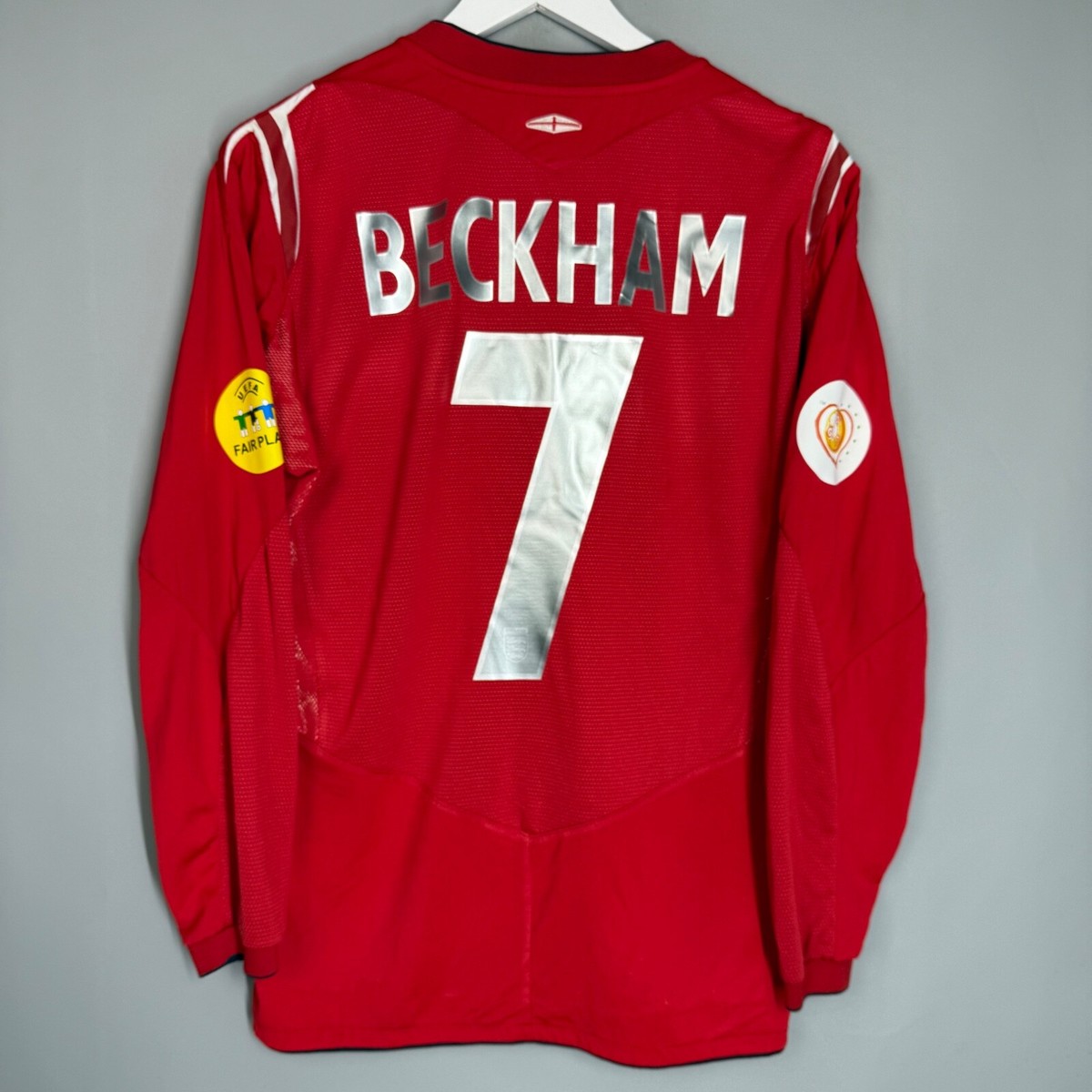 ENGLAND 2004 2006 AWAY SHIRT FOOTBALL JERSEY UMBRO MENS LONG