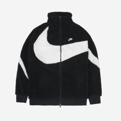 Nike Big Swoosh Reversible Boa Jacket Asia Sizing BQ6546-011 / 100