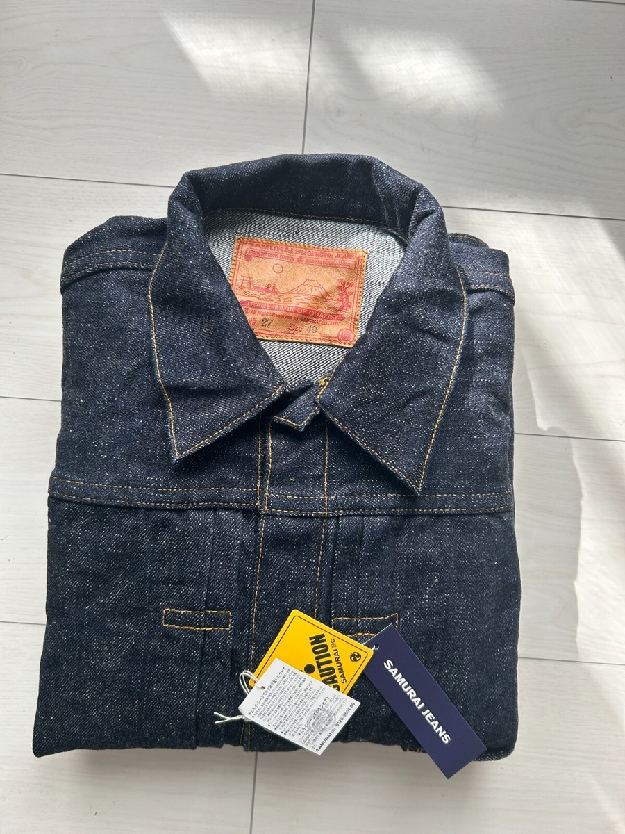 SAMURAI JEANS S0555VX 17OZ Denim JACKET ONE WASHED Indigo 武士道