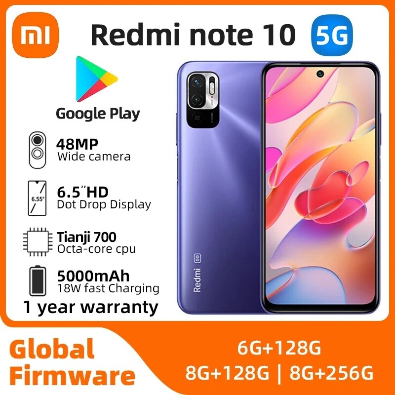 Xiaomi Redmi Note 10 5G 128GB 256GB LTE Unlocked Android Global