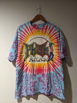 Vintage 1996 Phish 420 Alien Phall Tour X-Large Tie Dye T-Shirt | eBay