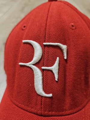 NIKE ROGER FEDERER CAP RF VINTAGE HAT RED CAP TENNIS TRAINING HAT