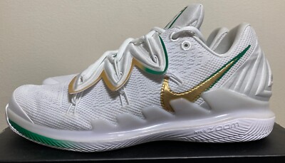 Nike Air Zoom Vapor X Kyrie Irving white/clover/gold, size 10 NEW