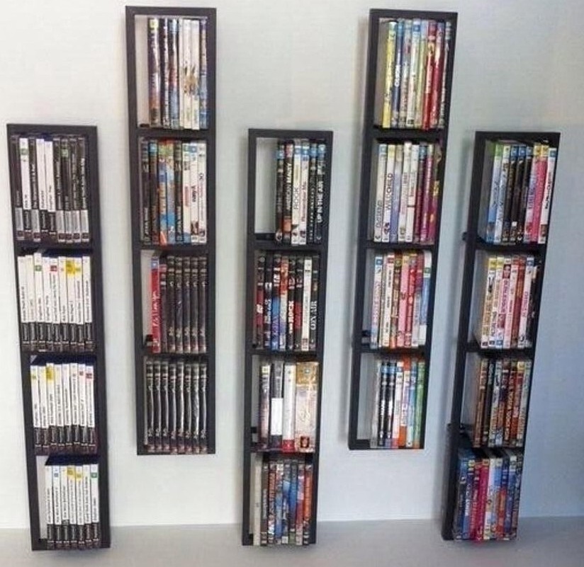IKEA LERBERG 10035 GRAY CD/DVD/MOVIE/GAME RACKS | eBay