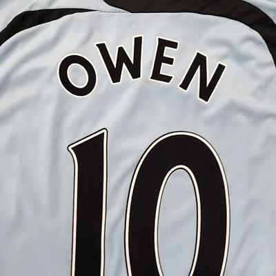 2008 Adidas Newcastle United Away Soccer Jersey Michael Owen Men M