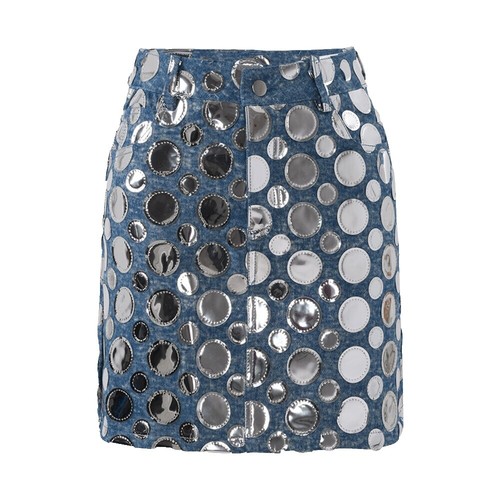 Burberry Blue Label Wrap Skirt 36 Denim | eBay