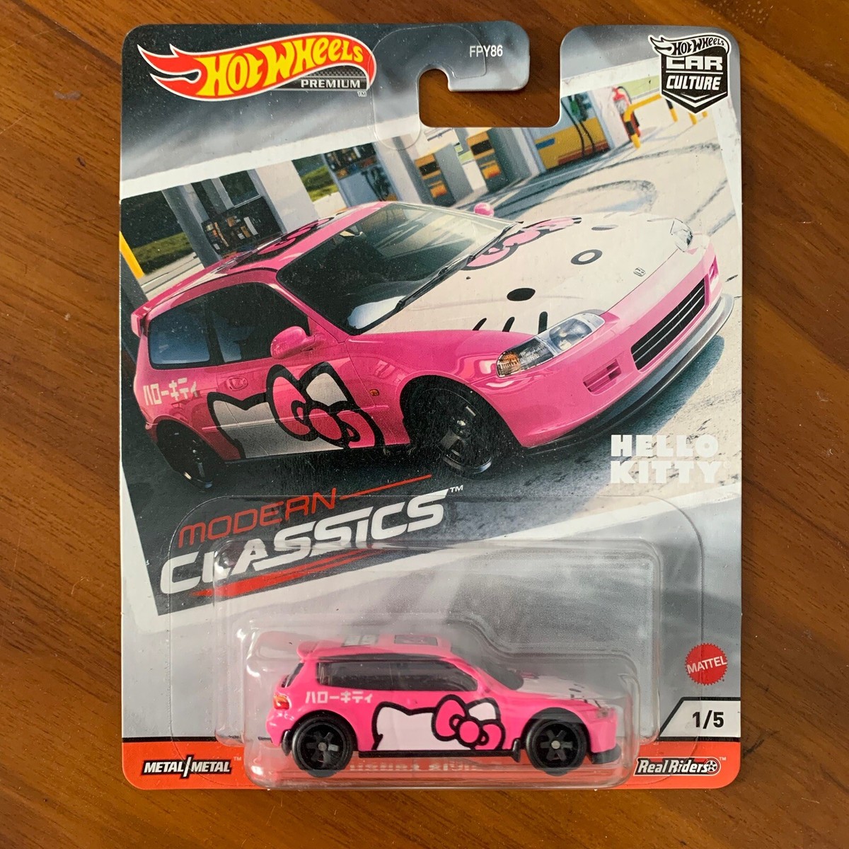 Hot Wheels Modern Classics FPY86 1:64 Honda Civic EG Hello Kitty