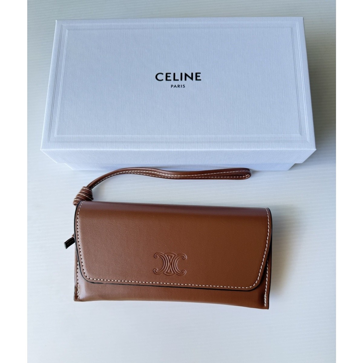 CELINE BROWN AUTHENTIC SUNGLASSES EYEGLASSES HANDBAG CASE POUCH