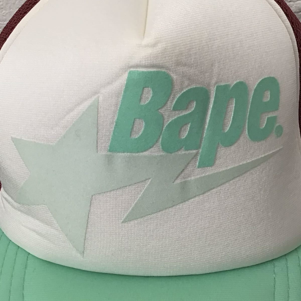 Sendai color BAPE STA logo trucker hat cap A Bathing Ape | eBay