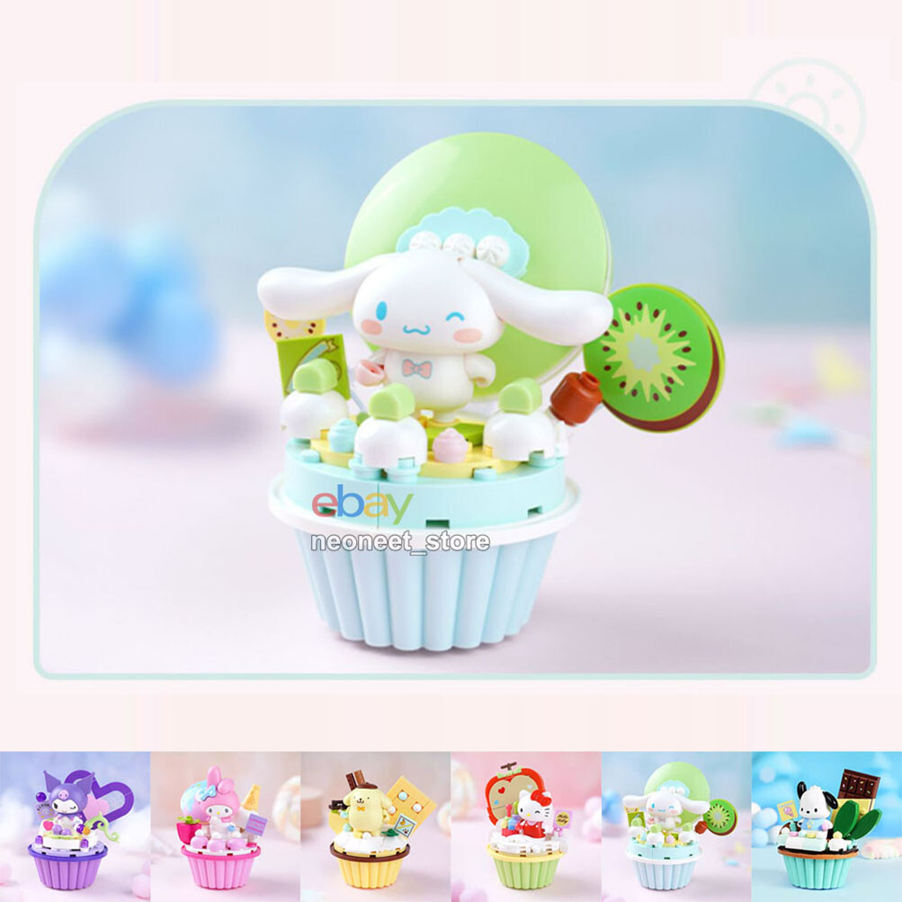 Official Sanrio Kuromi Hello Kitty Cupcakes Building Block Set