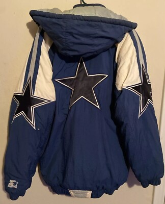 Dallas Cowboys Jacket Starter Mens Large NFL Football Vintage 90's